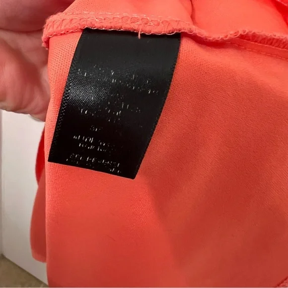 Trixxi Sun Dress Orange Peach White Embroidered Flowers 3X spaghetti straps - Picture 8 of 12